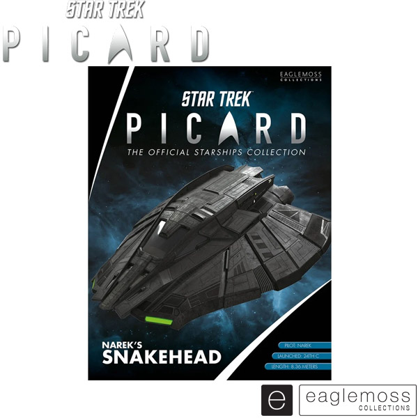 Eaglemoss Star Trek Picard Nareks Snake Head Ship Replica